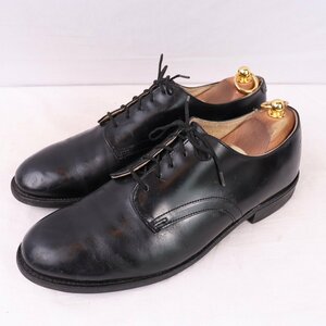 90's service shoes 9 1/2 R usnavy leather shoes the US armed forces US navy WOLVERINEuruva Lynn military Vintage used ds4017