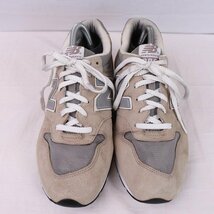 996 ニューバランス 27.5cm/new balance ベージュ 灰 グレー 銀 シルバー 白 ホワイト 中古 古着 メンズ スニーカー yy2264_画像3