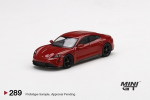 1/64 MINI-GT MGT00289-L LHD ポルシェ タイカン ターボ S カーマインレッド 左ハンドル Porsche Taycan Turbo S Carmine Red ミニGT