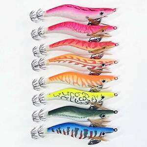  lure rattle entering 2.5 number 8 pcs set lure for squid device unused goods flap squid hi squid etc. squid fishing for device WKEGI25HXG8-1