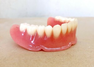 送料込み　下顎　歯科 総義歯 サンプル 見本 入れ歯 フルデンチャー 歯科技工　自費　資料　