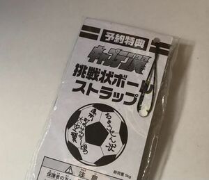 キャプテン翼 挑戦状ボールストラップ ストラップ クリーナー ちょうせん状 ボールは友達! 怖くないよ!! 高橋陽一 大空翼 若林源三