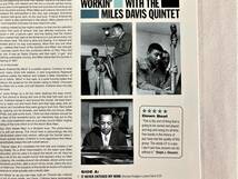 未開封　送料500円　マイルス・デイヴィス　ワーキン Workin' With the Miles Davis Quintet　EU盤　限定盤　180g重量盤　美品 希少品 1LP_画像5