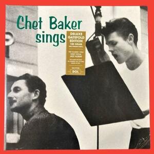 未開封　豪華見開きジャケ　送料500円(LP送料最安値)　　チェット・ベイカー　シングス　Chet Baker　Sings　UK盤　高音質重量盤　1LP　