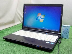 告森f946 富士通製 ノートPC【Windows 7 Professional】Intel Celeron CPU B710@1.60GHz/4GB/32ビット■LIFEBOOK A561/DX