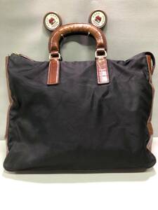 中古☆PRADA/プラダ☆ハンドバック☆ナイロン☆レザー