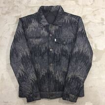 ★格安★Levi's リーバイス 中綿キルティングトラッカー ジャケット リバーシブル サイズS アメカジ 総柄 ブラック メンズ 男性 C-11_画像1