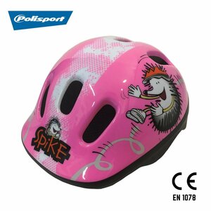 自転車 子どもヘルメット Polisport ポリスポート スパイク ピンク XXS 44-48cm 軽量 通気性良好 CE EN1078適合品