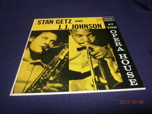 オリジナル　STAN GETZ and J J JOHNSON at OPERA HOUSE　極美品