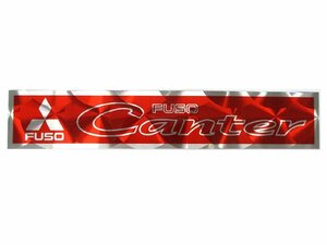 アルミウロコステッカー　Canter　レッド（赤）　三菱ふそう　キャンター