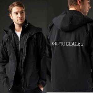 新品タグ付 1piu1uguale3 113 SPORT LIMITED MOUNTAIN PARKA [BLACK] サイズⅢ オーバーサイズ アノラック LUXE 163 AKM