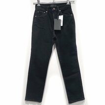 【タグ付・定価20,900円】別注 RED CARD×TOMORROWLAND TOMORROWデニムパンツ Highrise Slim24 Black レッドカード ハイライズスリム_画像3