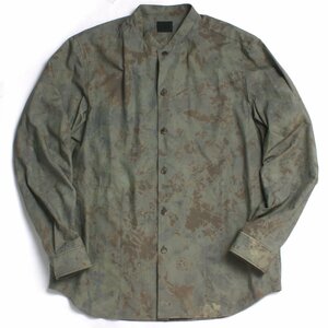 山内 ハコムラ絞りカモフラージュシャツジャケット 定価55,000円 size5 camo 21141 for unum ヤマウチ 長袖シャツ