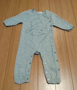 美品☆70☆gap☆パディントンベア☆ニット カバーオール☆