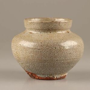 古美術 朝鮮古陶磁器 李朝 壷 時代物 極上品 初だし品 C2169の画像4