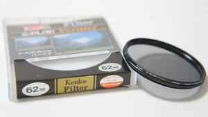 ★美品★[62mm] Kenko C-PL (W) Vernier 目盛付円偏光フィルター ケース付