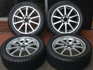 17in スポーツテクニック 17X7.0J PCD 112 5H +50 BS ブリザック 225/50R17 RFT 2021年製 9分山スタッドレス付 メルセデス C205 Cクラス等 