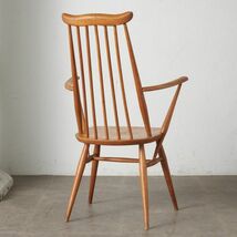 IZ73316F★ERCOL ゴールドスミスチェア 英国 ヴィンテージ アームチェア ダイニングチェア ウィンザーチェア 木製椅子 イギリス アーコール_画像4