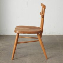 IZ75024F★超レア ERCOL スタッキングチェア 英国 ヴィンテージ ダイニングチェア 無垢材 エルム ブナ 木製 イス 椅子 アーコール イギリス_画像3