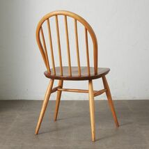 IZ75207N★ercol フープバックチェア アーコール 英国 ヴィンテージ ウィンザー ダイニングチェア 曲木 椅子 エルム イギリス 木製 ブナ_画像4