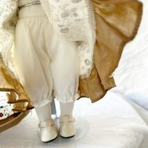 ビスクドール オルゴール 高さ 約30cm 陶器人形 白鳥の湖 女の子 人形 置物 オブジェ インテリア　レトロ アンティークドール 西洋人形_画像8