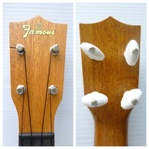 59626◆Famous/フェイマス FS-1 Ukulele/ウクレレ 全長：約54cm SINCE 1955 ソフトケース有 現状品◆_画像4