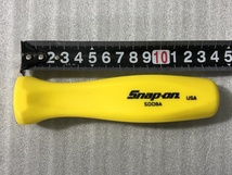 栃木発 ￥全国送料一律￥ ＊正規品＊ スナップオン Snap-on グリップ ８番 新ロゴ イエロー 黄 検）Snapon MAC マック ドライバ 柄 シフト_画像6