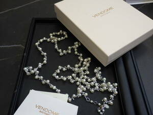 VENDOME BOUTIQUE 真珠 ロング ネックレス