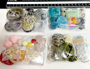 NO.757 アクセサリーパーツ　カボション　パールビーズ　ガラスビーズ　アクリルパーツ盛り沢山