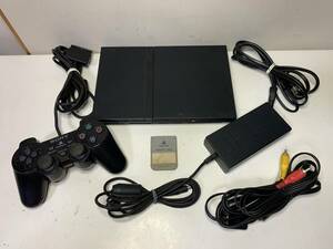 ★【動作品 】SONY PS2 プレステーション2 SCPH-70000ゲーム機 PS2 PlayStation 2 チァコールブラック