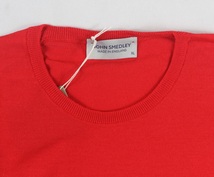 新品 John Smedley ジョンスメドレー 最高級メリノウール クルーネック　XLサイズ 　HOLLYBERRY_画像2