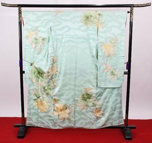  small long-sleeved kimono graduation ceremony hakama remake material length 154cm sleeve length 67cm * kimono f-674 Sakura garden . clothes shop 