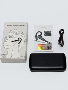 [A] Bluetooth5.1 ヘッドセット イヤホン 耳掛け式 片耳ワイヤレス マイク 10時間連続使用 左右耳兼用 HiFi音質 超軽量 YYK-525