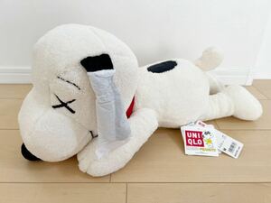 ⑦販売終了 新品 カウズ ユニクロ スヌーピー KAWS UNIQLO SNOOPY ぬいぐるみ Mサイズ ピーナッツ PEANUTS コラボ 白 ホワイト