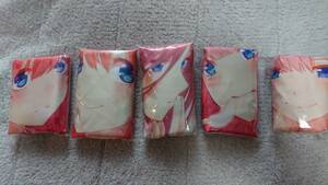 五等分の花嫁　リバーシブルサコッシュ 新品未開封品　5種全部セット　中野　一花　二乃　三玖　四葉　五月　アニメイト　ナムコ限定