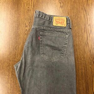 【EJ340】Levi's 569 W36 L32 カラーパンツ グレー 灰色 メンズブランド古着 リーバイス569 送料無料