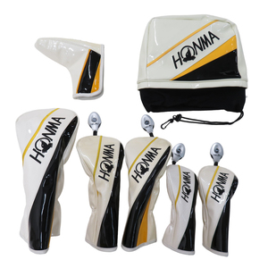 HONMA ホンマゴルフ ヘッドカバー7点セット(IR,DR,FW2,UT2,PT) ホワイト系 [240101048702] ゴルフウェア