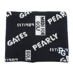 PEARLY GATES パーリーゲイツ 2022年モデル ロゴ ネックウォーマー 総柄 ネイビー系 FR [240001981083] ゴルフウェア