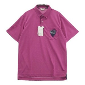 【新品】ADABAT アダバット 半袖ポロシャツ ピンク系 48 [240101039938] ゴルフウェア メンズ