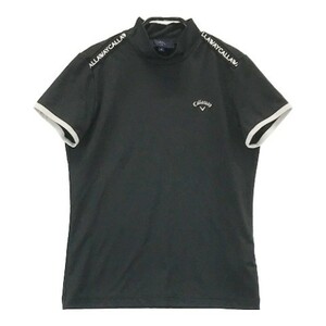 CALLAWAY キャロウェイ 2021年モデル ハイネック 半袖Tシャツ ブラック系 S [240101041793] ゴルフウェア レディース