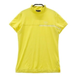 CALLAWAY キャロウェイ 2022年モデル ハイネック 半袖Tシャツ イエロー系 S [240101041917] ゴルフウェア レディース