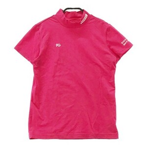 PEARLY GATES パーリーゲイツ 2022年モデル ハイネック 半袖Tシャツ ピンク系 1 [240101044096] ゴルフウェア レディース