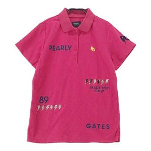 PEARLY GATES パーリーゲイツ 2022年モデル 半袖ポロシャツ ピンク系 1 [240001850753] ゴルフウェア レディース