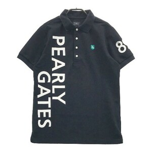 PEARLY GATES パーリーゲイツ 半袖ポロシャツ ネイビー系 5 [240101046877] ゴルフウェア メンズ