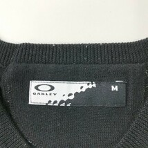OAKLEY オークリー ウール混 ニットセーター ロゴ刺繍 ブラック系 M [240001931572] ゴルフウェア メンズ_画像6