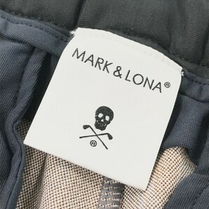 MARK&LONA マークアンドロナ 2022年モデル ストレッチ ハーフパンツ スカル 総柄 グレー系 50 [240101048338] ゴルフウェア メンズの画像5