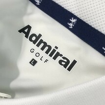 【新品】ADMIRAL アドミラル 2022年モデル 半袖ポロシャツ カモフラ 迷彩柄 ホワイト系 L [240101029848] ゴルフウェア メンズ_画像6