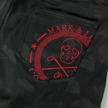 MARK&LONA マークアンドロナ 2021年モデル ストレッチショートパンツ スカル 迷彩 カモフラ柄 ブラック系 38 [240101050942] ゴルフウェア_画像4