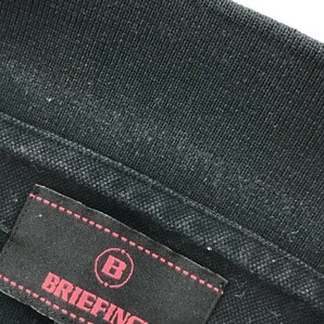 BRIEFING GOLF ブリーフィング 半袖ポロシャツ パイル地 ブラック系 XL [240101049867] ゴルフウェア メンズの画像6