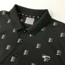 PUMA GOLF プーマゴルフ 半袖ポロシャツ 総柄 ブラック系 XL [240101054583] ゴルフウェア メンズ_画像3